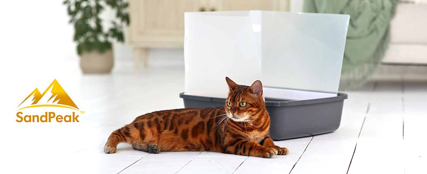 Cat Litter Box Pee Shields (4 Pcs)