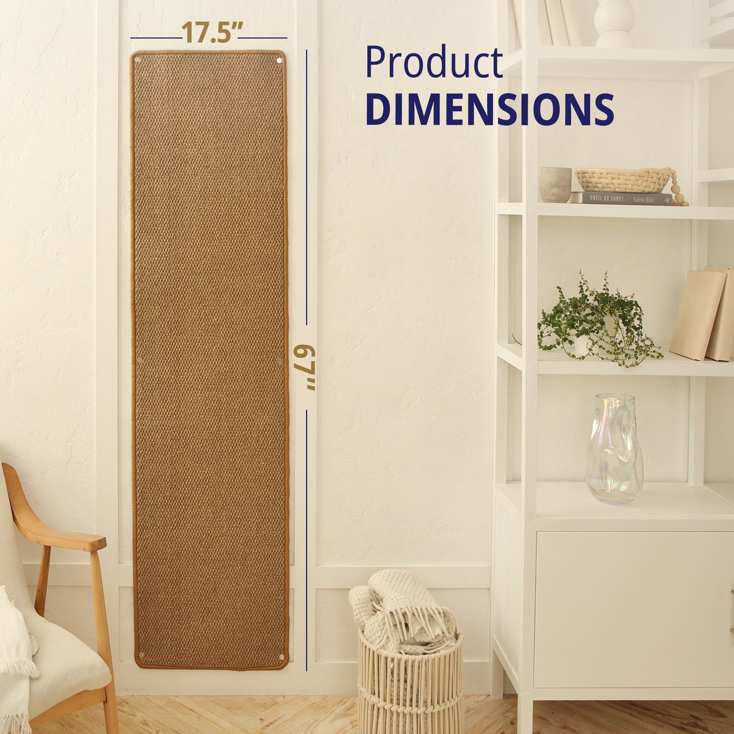 Cat Wall Climbing Carpet - Cat Wall Climber 67" x 17.5" with Fixed Nails